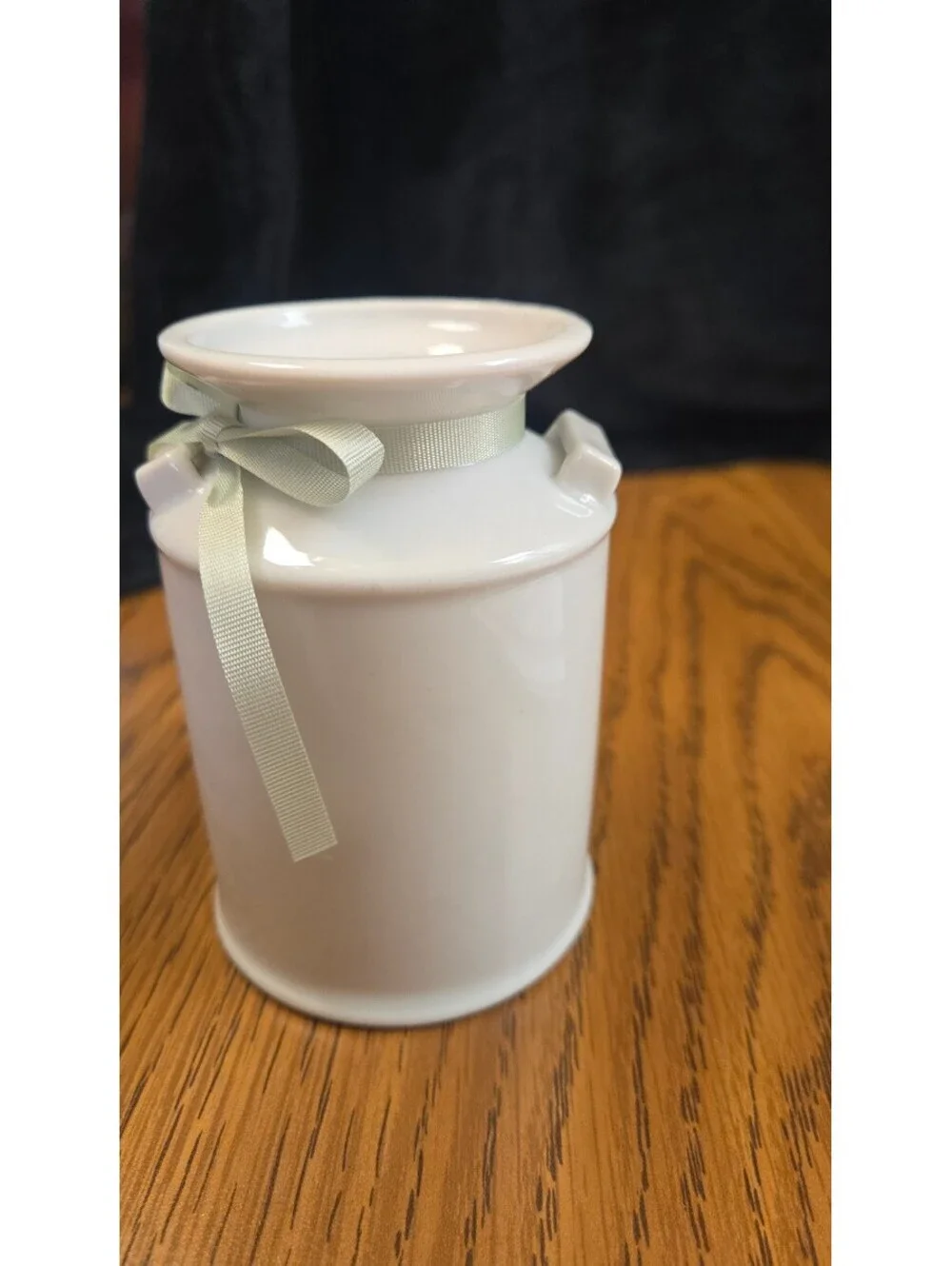 Precious Moments October Milk Can Vase with Ribbon Accent